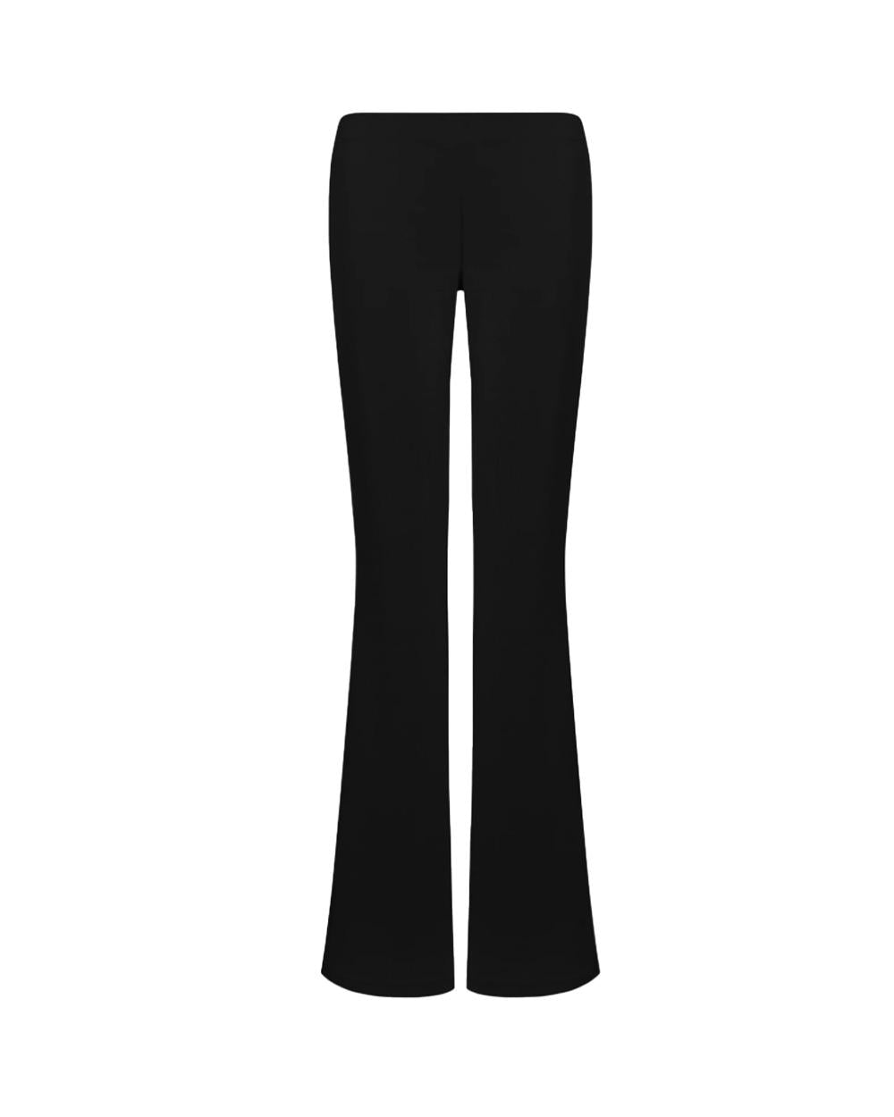 DONDUP Pantalone DONDUP donna slim DP878JS0316D Nero viscosa slim ampia apertura DP878JS0316D 999