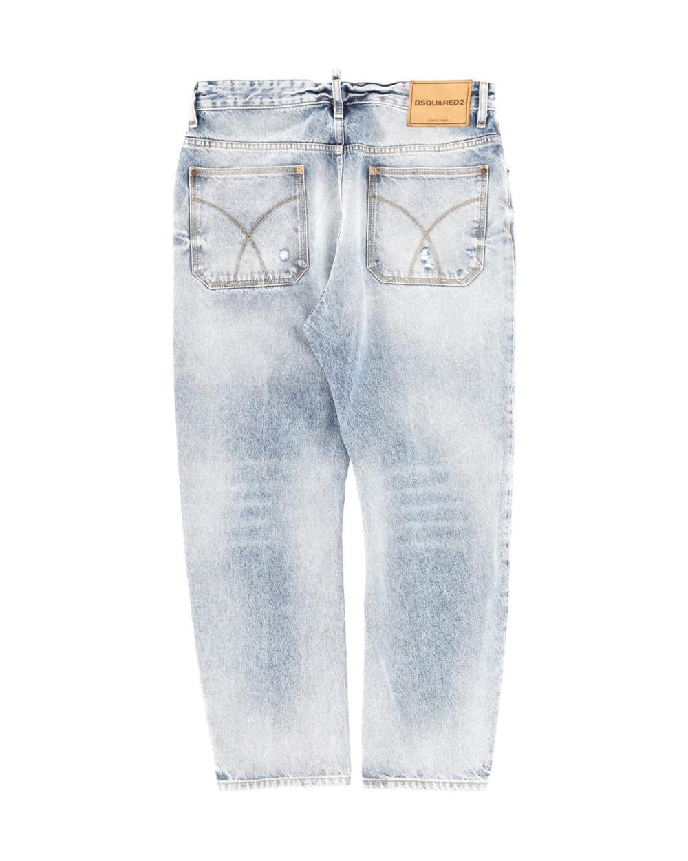 DSQUARED2 Jeans DSQUARED2 uomo S74LB1875S30839 Denim cinque tasche vita alta fondo orlo dritto bottone zip S74LB1875S30839 470