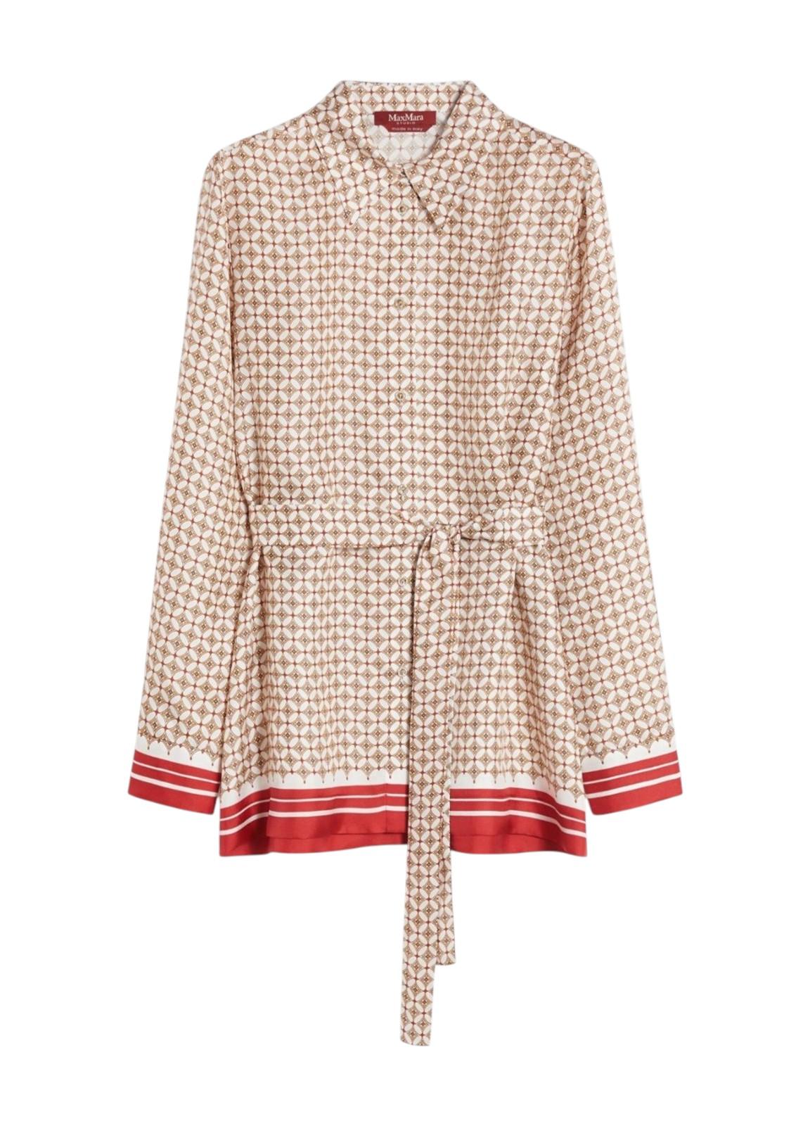STUDIO Camicia Studio donna 2616191011600 001 Tenuta in seta stampata Rosso<BR/> 2616191011600 001