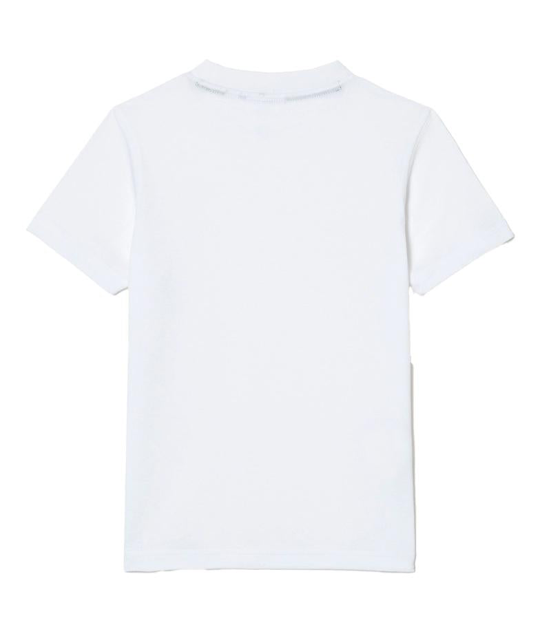 LACOSTE T-shirt Lacoste bambino TJ1122 001 regular bianca girocollo TJ1122 001