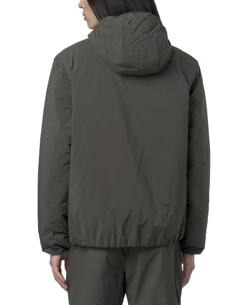 K-WAY Giubbino K-WAY uomo JACK PLAIN WARM K2136DW Verde giacca corta materiali tecnici idrorepellenti imbottita con Primaloft riciclato vestibilità slim<BR/><BR/><BR/><BR/>(Collezione Autunno Inverno)<BR/> K2136DW WMR