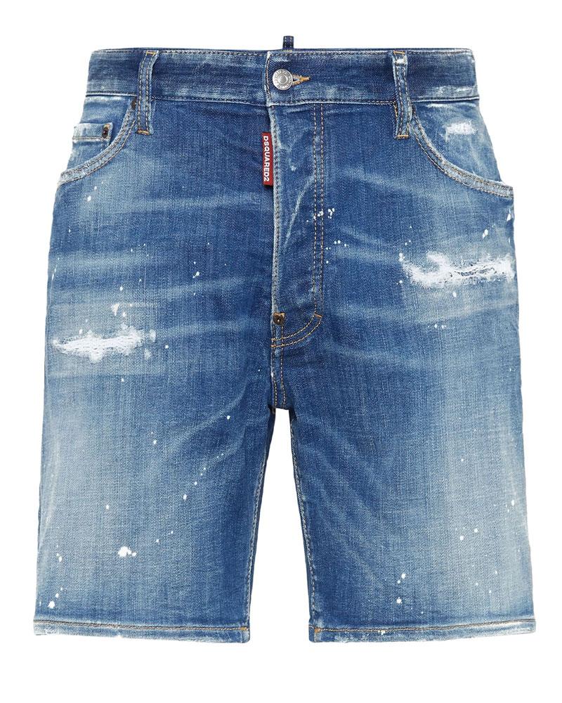 DSQUARED2 Shorts Dsquared2 uomo S75MU0881S30872 blu chiaro denim light Heritage wash marine<BR/> S75MU0881S30872 470