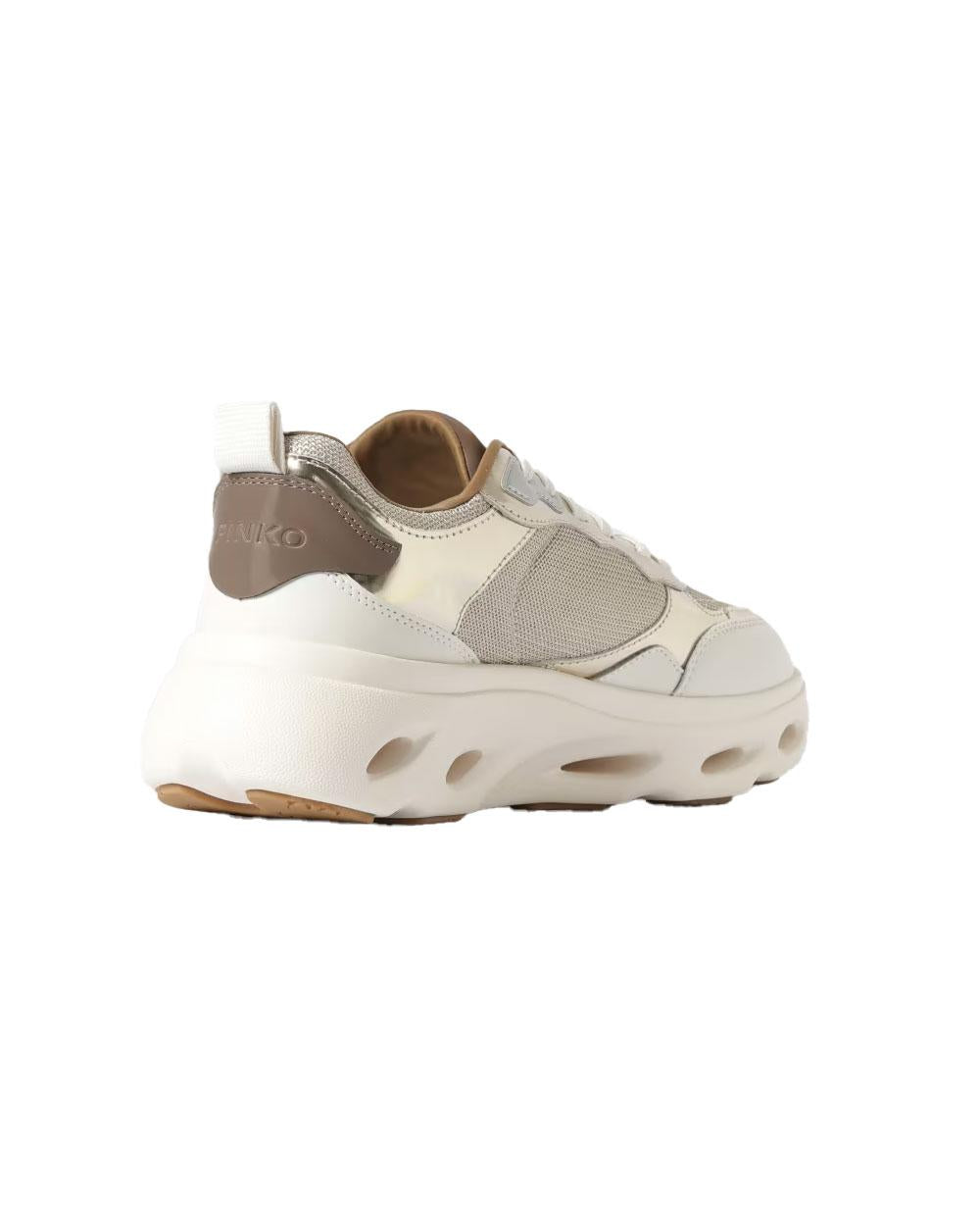 PINKO Sneakers Pinko donna SS0167P144 Pink beige mesh pelle laminata<BR/> SS0167P144 Z22