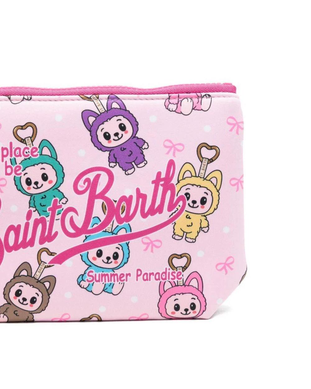 MC2 SAINT BARTH Pochette MC2 SAINT BARTH donna ALINE ALIN00100756L Rosa linguetta labubu logo ALIN00100756L COL
