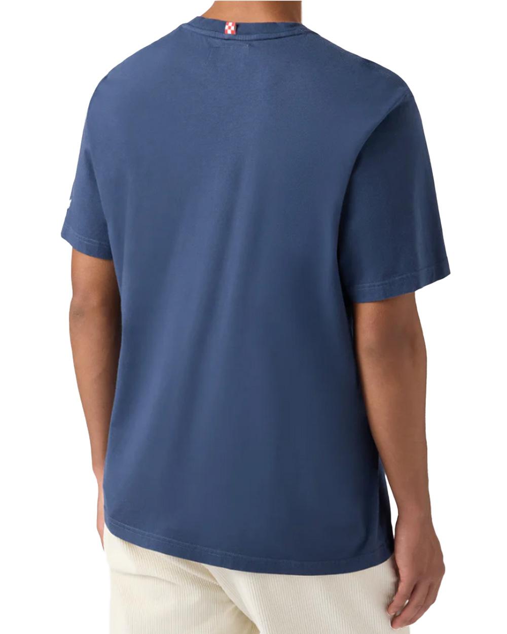 MC2 SAINT BARTH T-shirt MC2 SAINT BARTH uomo CONR0001TEX000102950I Blu in jersey di cotone taschino lato cuore con ricamo cotone CONR0001TEX000102950I 61