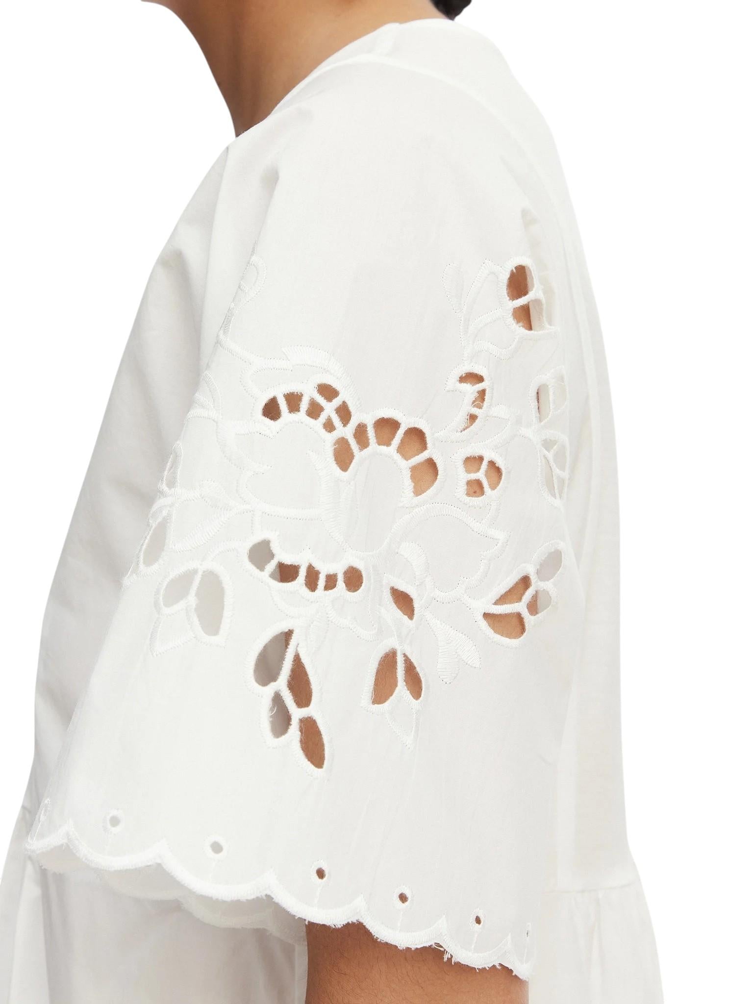 WEEKEND Abito Weekend 2615621092600 014 Tartufo ricamo in sangallo Bianco<BR/> 2615621092600 014