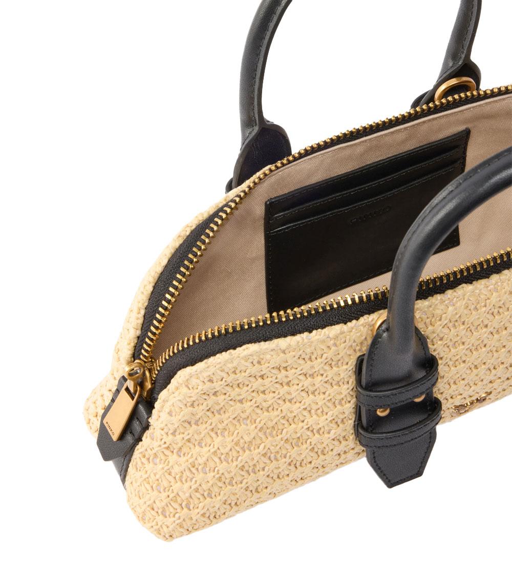 PINKO Borsa Pinko donna 105334A1RL Escape Bag rafia mano beige<BR/> 105334A1RL C24Q