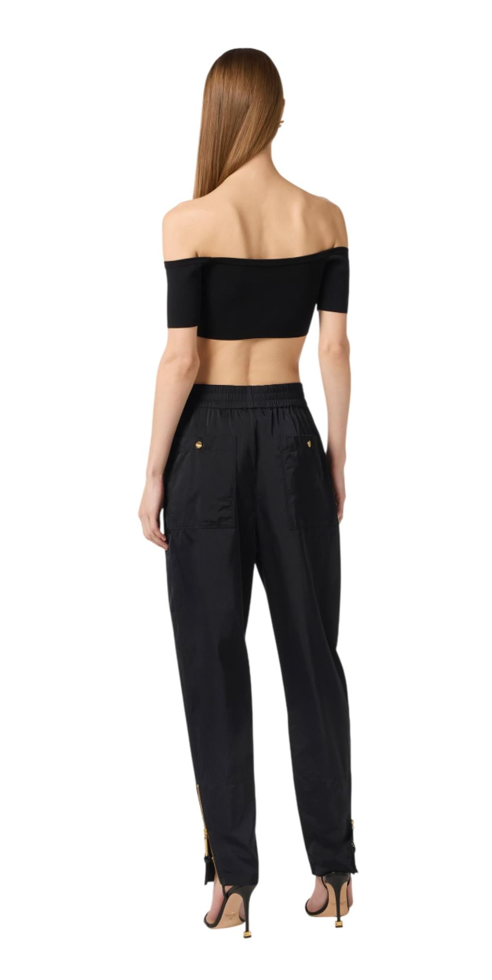 ELISABETTA FRANCHI Top Elisabetta Franchi donna TK86B62E2110 The Explorer Nero<BR/> TK86B62E2 110