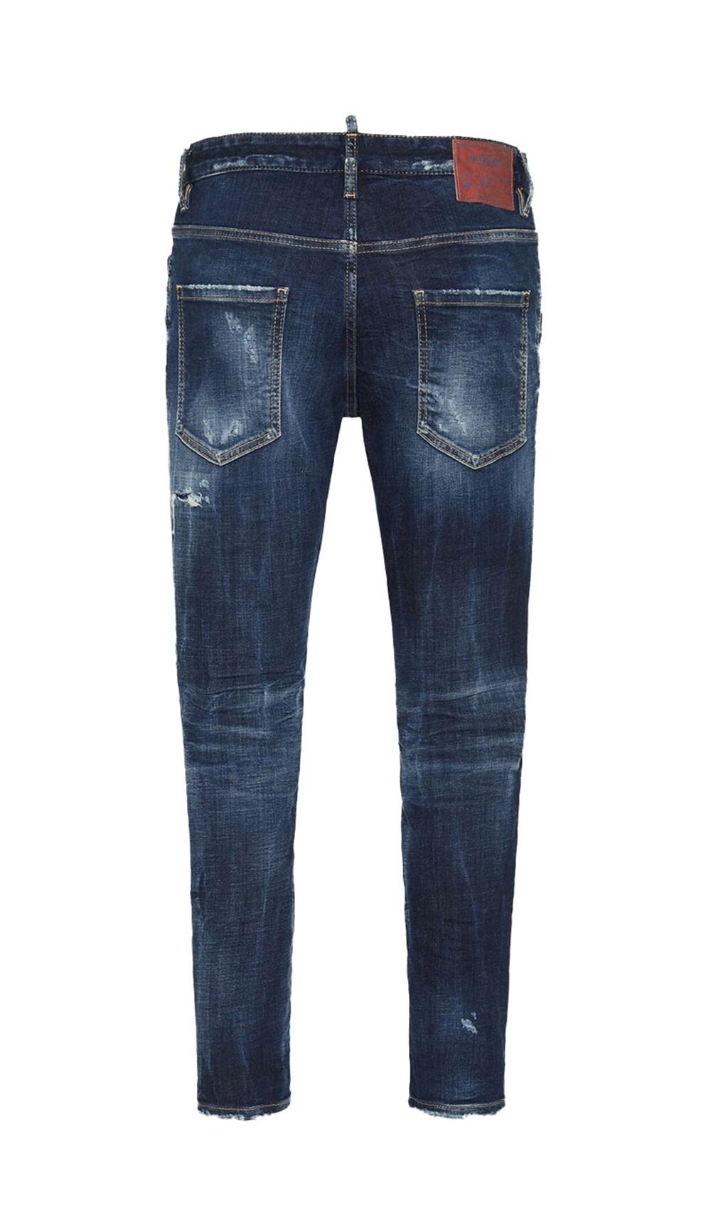 DSQUARED2 Jeans Dsquared2 uomo S74LB1655S30664470 blu scuro denim skater jean S71LB1642S30664 470