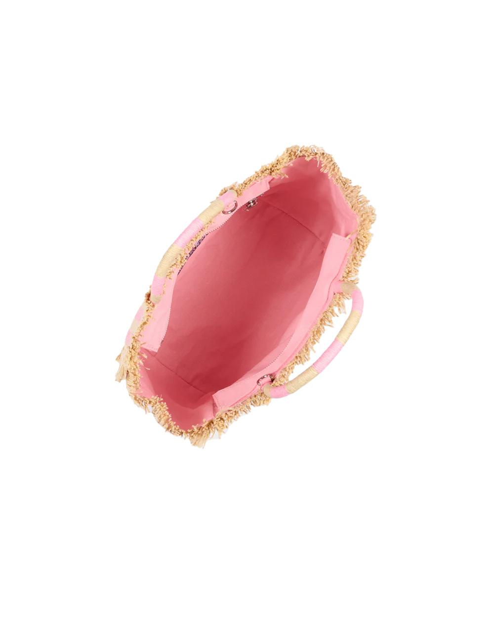 MC2 SAINT BARTH Borsa MC2 SAINT BARTH donna Colette Straw COL001700407L Beige paglia intrecciata righe rosa manici tracolla COL001700407L 21