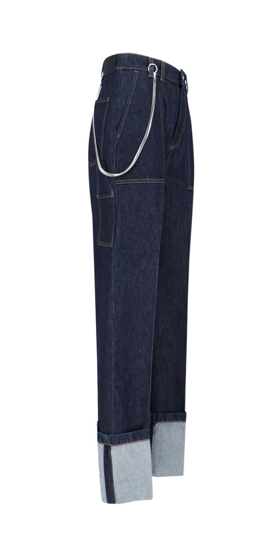 SPORTMAX Jeans Sportmax 2612181045600 001 Onorata con risvolto alto denim Blu scuro<BR/> 2612181045600 001
