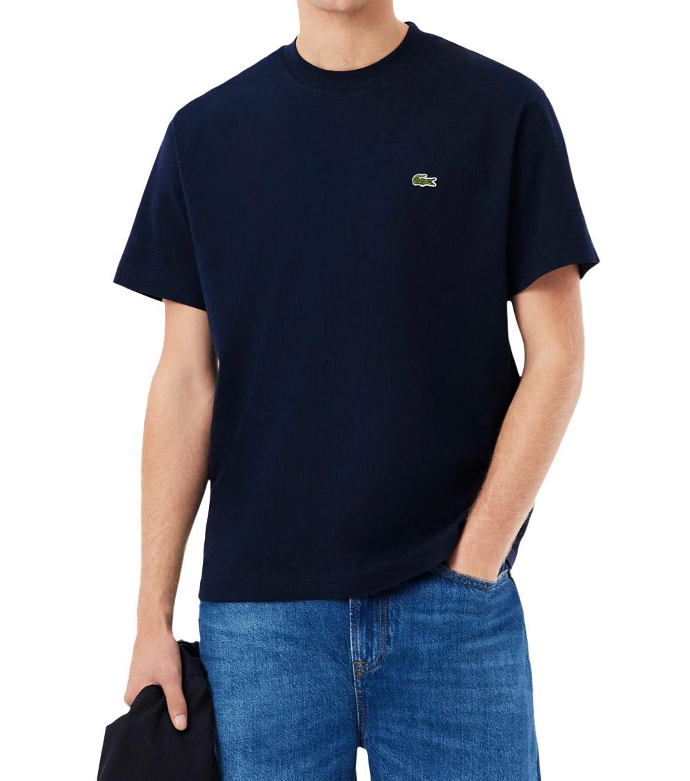 LACOSTE T-shirt Lacoste uomo TH7318166 Blu cotone girocollo TH7318 166