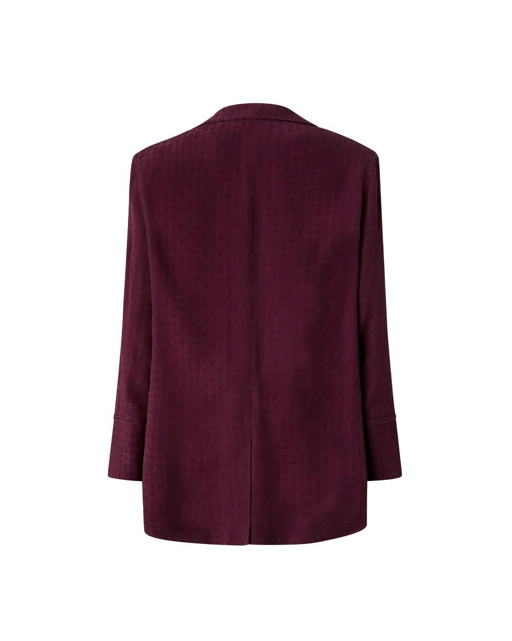 PINKO Giacca PINKO donna GWEN 106280A33H Bordeaux fodera interna tasche tessuto jacquard 106280A33H RR7