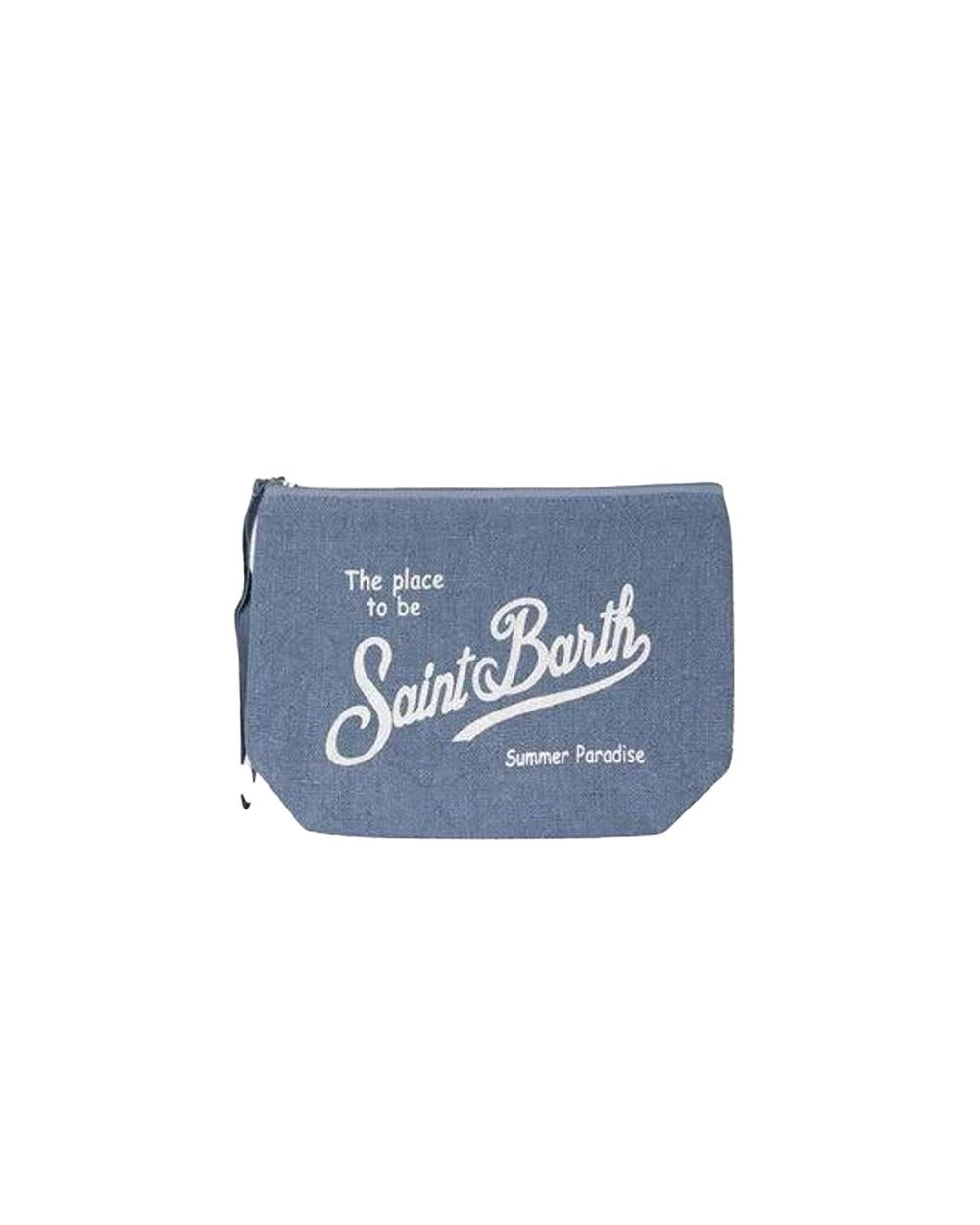 MC2 SAINT BARTH Pochette MC2 SAINT BARTH unisex Aline Linen ALI000400262L Denim ALI000400262L 00