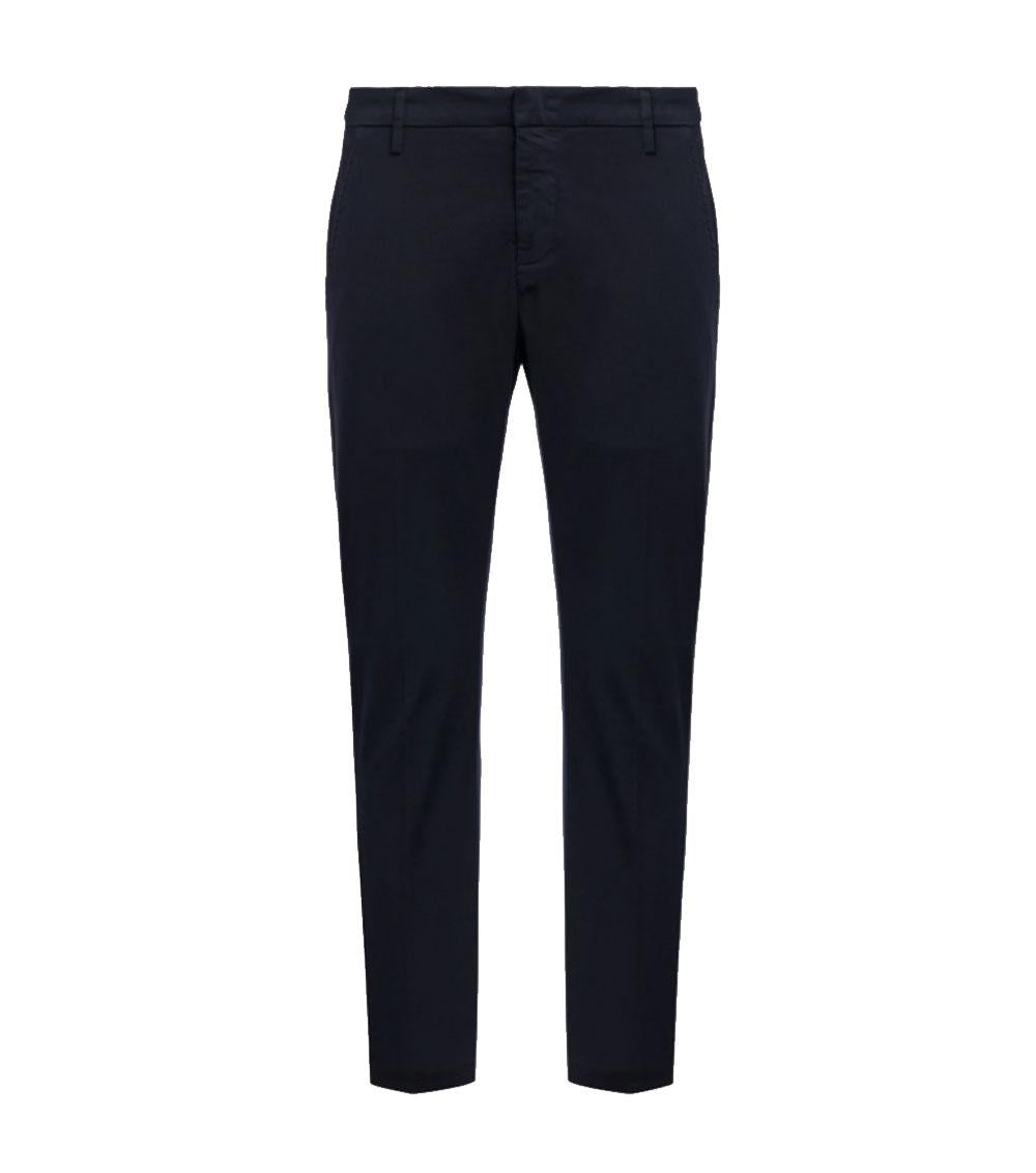 DONDUP Pantalone Dondup uomo Alfredo UP518GS0096U blu slim in gabardina compact<BR/><BR/> UP518GS0096U 890