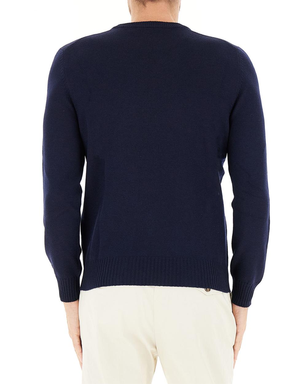 GRAN SASSO Maglione GRAN SASSO uomo 2314914212 Blu lana regular fit girocollo 2314914212 598