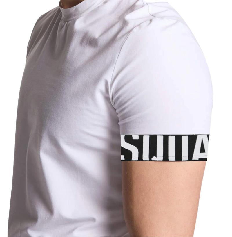DSQUARED2 UNDERWEAR T-shirt Dsquared2 Underwear D9M3S5770 110 bianca nera D9M3S5770 110
