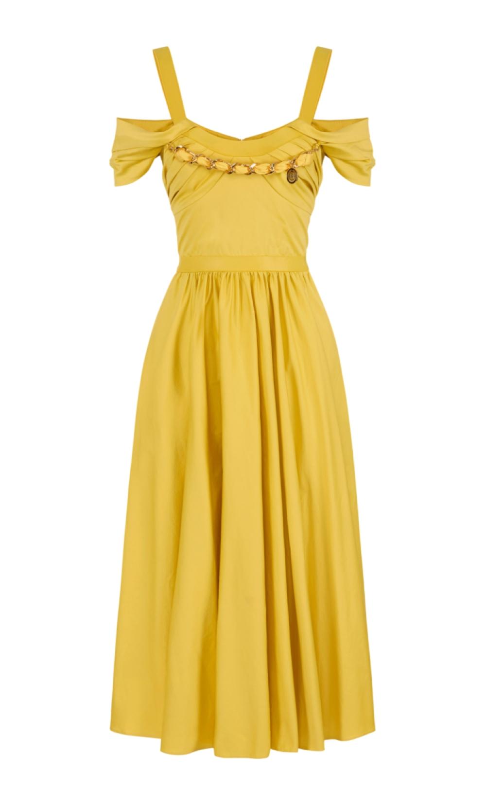 ELISABETTA FRANCHI Abito Elisabetta Franchi donna AB92161E2EV4 The Club Giallo<BR/> AB92161E2 EV4
