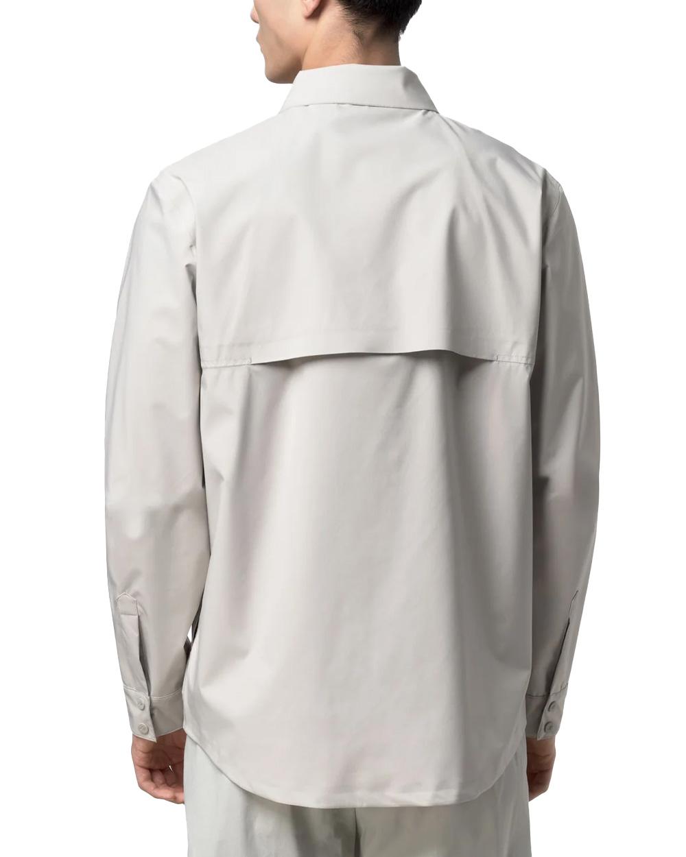K-WAY Giubbino K-WAY uomo K5138MW UMBERT STRETCH 2LAYERS Beige antivento traspirante colletto camicia tasche<BR/> K5138MW 634