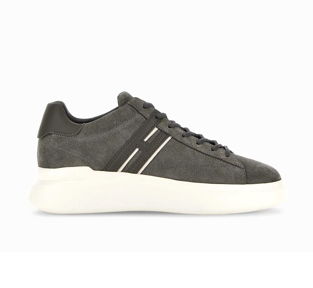 HOGAN Sneakers Hogan uomo HXM5800DV42UHO01VVB804 H580 grigie pelle scamosciata HXM5800DV42UHO01VV B804