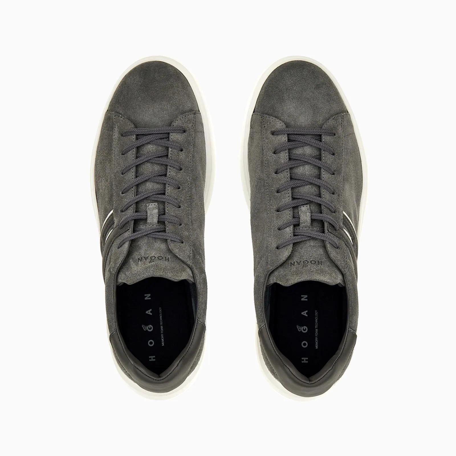 HOGAN Sneakers Hogan uomo HXM5800DV42UHO01VVB804 H580 grigie pelle scamosciata HXM5800DV42UHO01VV B804