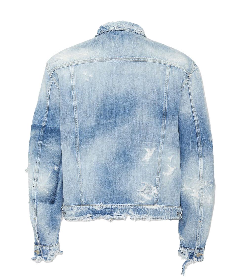 DSQUARED2 Giubbino Dsquared2 uomo S71AN0635D3001147042 Denim chiaro distroyed S71AN0635D30011470 470