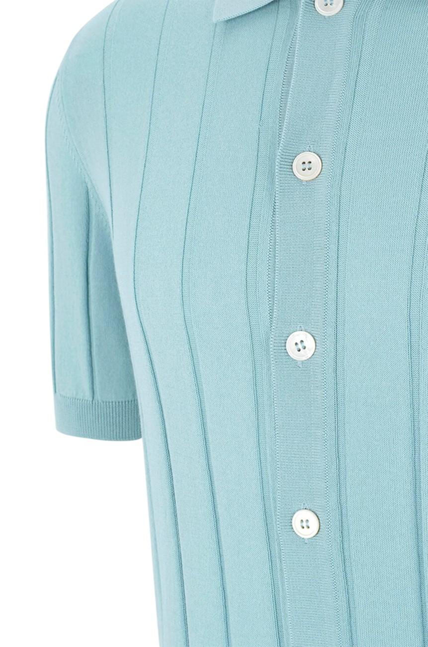 GRAN SASSO Maglia Gran Sasso uomo 5714320634 128 Fresh Cotton a coste Verde acqua<BR/> 5714320634 128