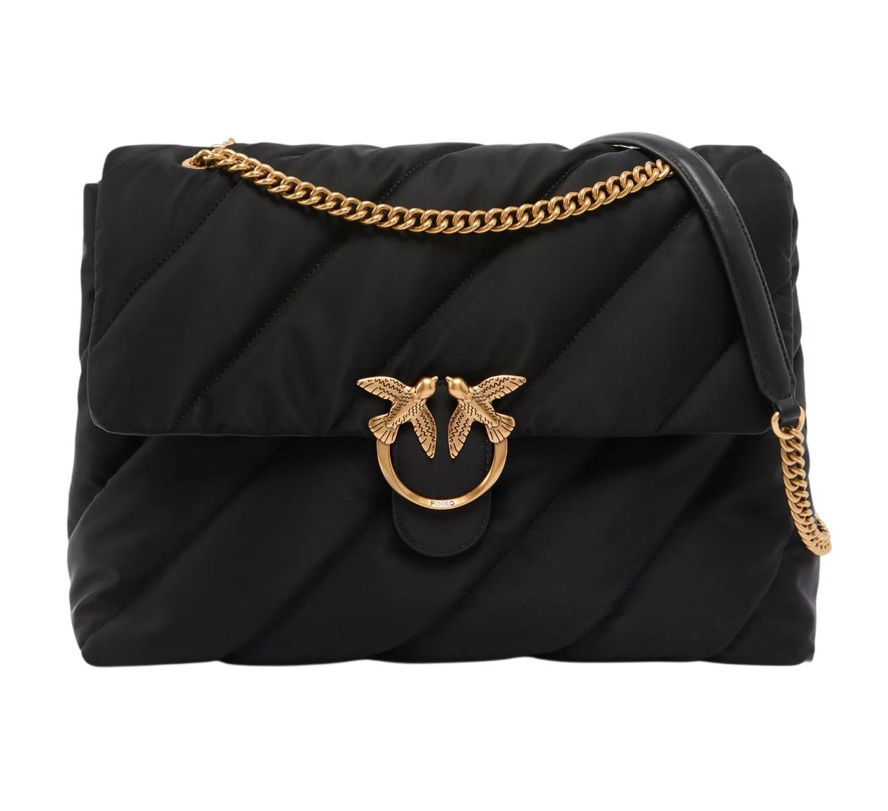 PINKO Borsa donna Pinko 103347A358Z99Q Shopper Extra Love Puff Nero<BR/> 103347A358 Z99Q