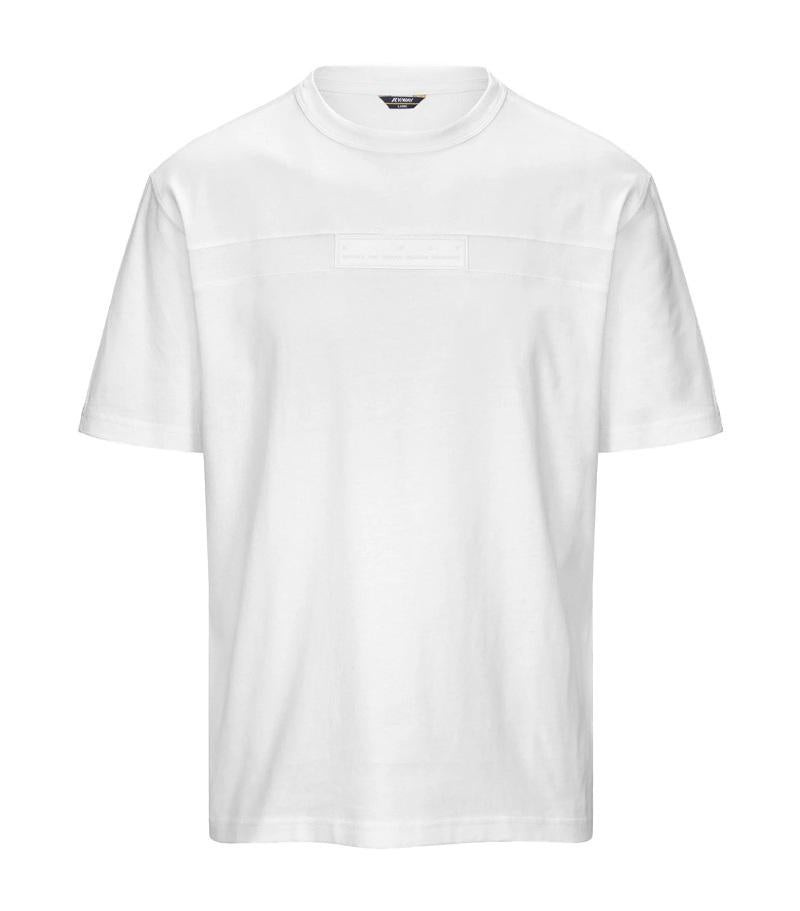 K-WAY T-shirt K-way uomo K2135LW 001 bianca FANTOME REVERSIBLE LABEL K2135LW 001