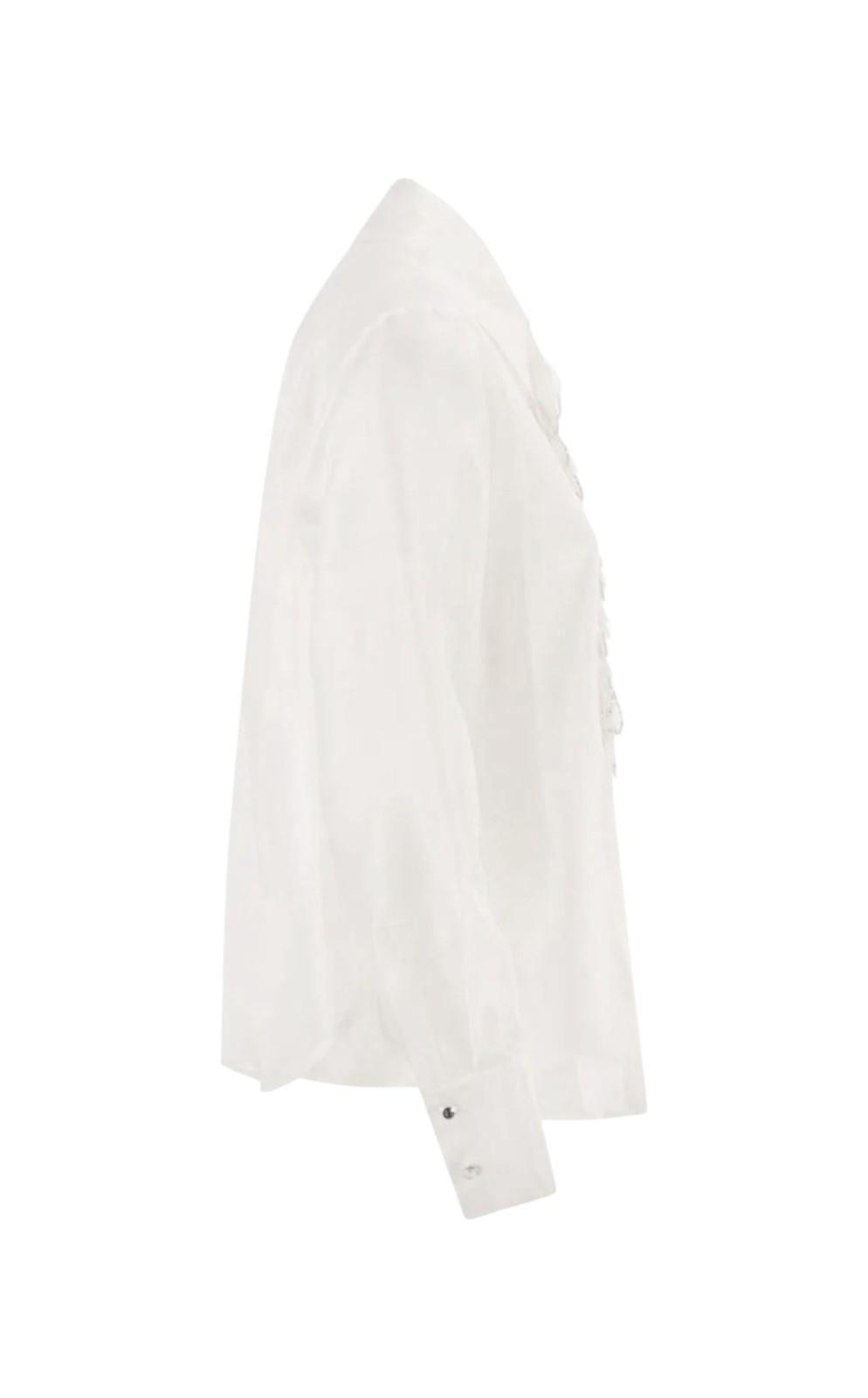 STUDIO Camicia Studio donna 2616261013600 005 Agi in organza Bianco<BR/> 2616261013600 005