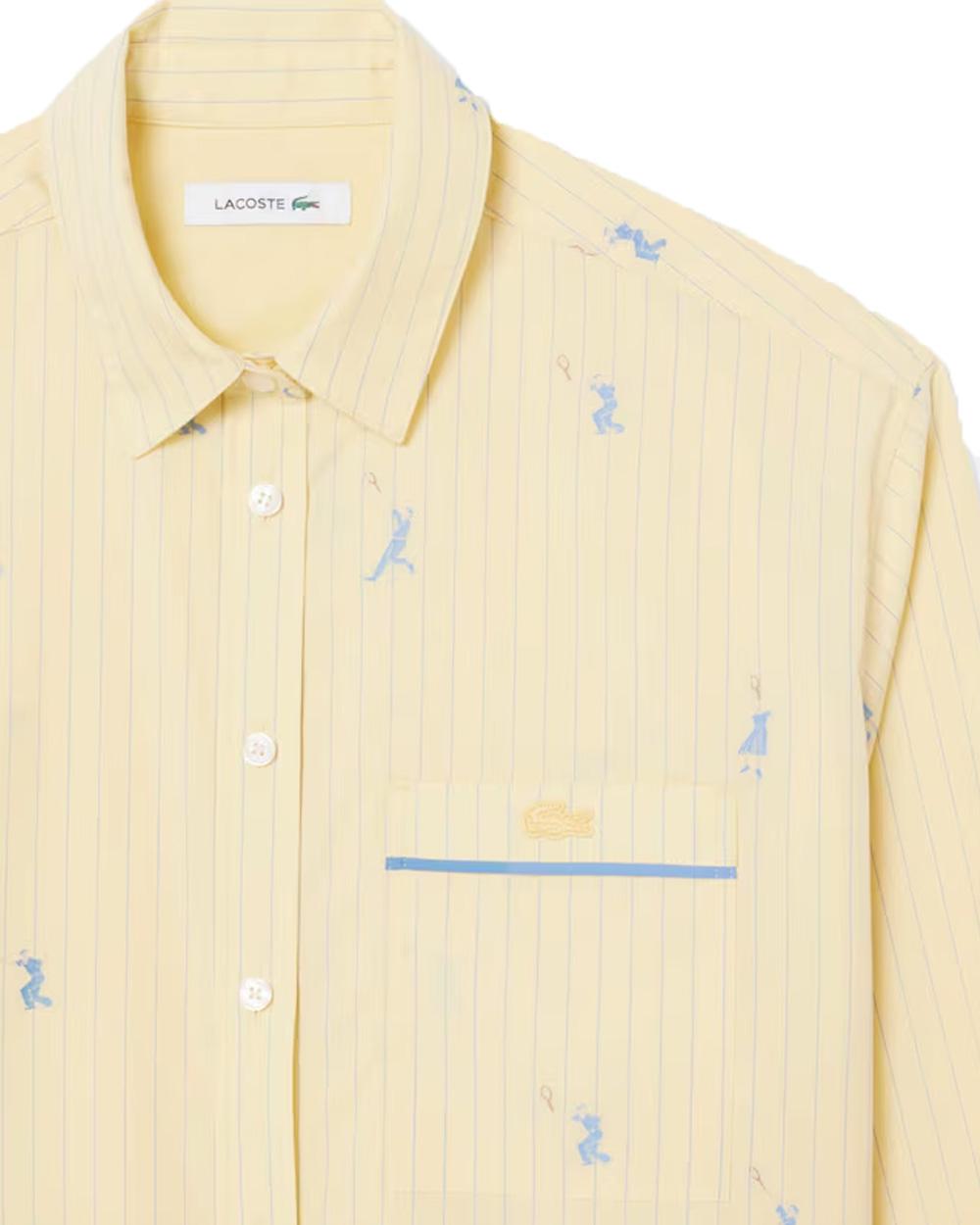 LACOSTE Camicia LACOSTE donna CF0586 Gialla CF0586 2IA