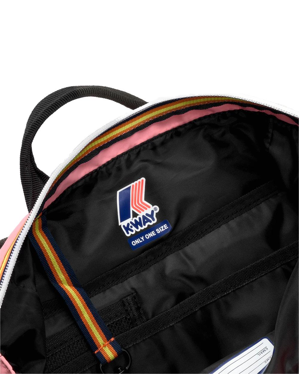 K-WAY Zaino K-WAY donna K7118HW MAIZY Rosa impermeabile idrorepellemnte antivento tasca logo K7118HW Q28