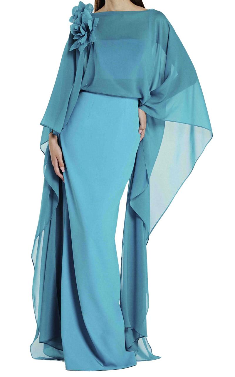 ALESSANDRO LEGORA Abito Alessandro Legora donna AT11848 turchese kimono attico AT118 48