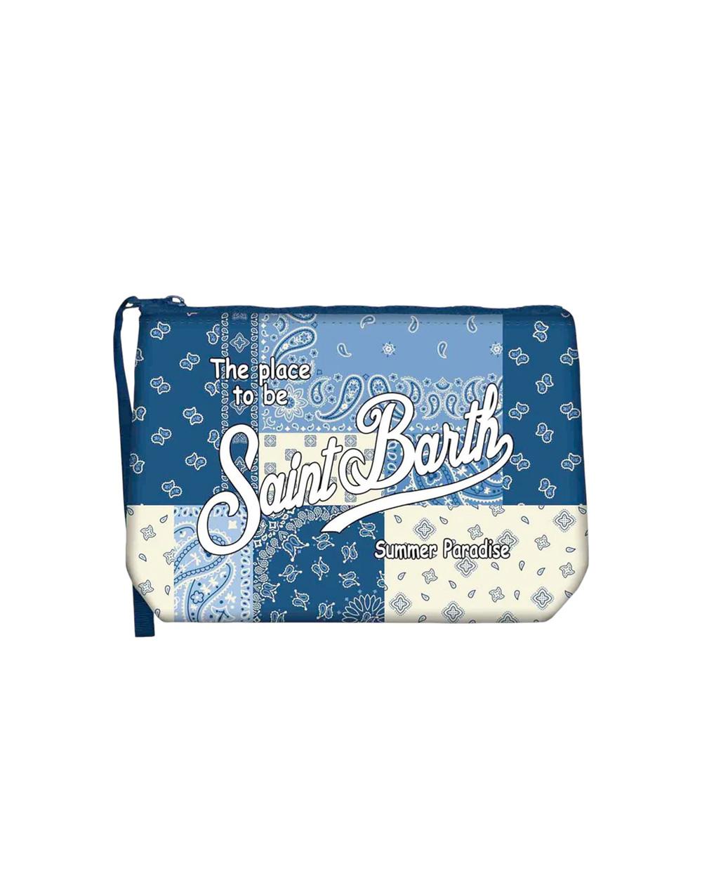 MC2 SAINT BARTH Pochette MC2 SAINT BARTH donna ALINE Foulard Patch ALIN00102214L Blu ALIN00102214L 6133