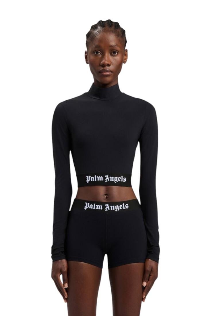 PALM ANGELS Maglia PALM ANGELS donna PWVO014 S26FAB001 1010 Nero PWVO014S26FAB001 1010
