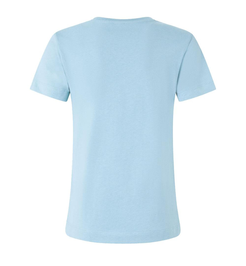 PINKO T-shirt Pinko donna 100355 A2HN celeste maniche corte logo ricamato<BR/> 100355 A2HN E63