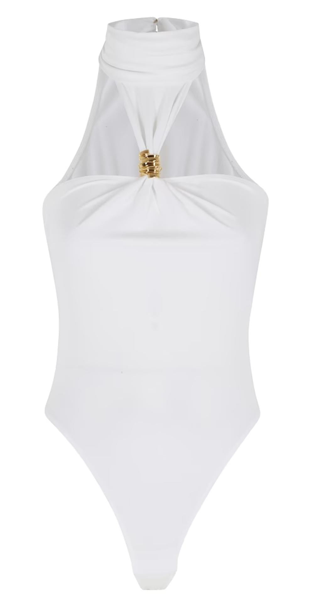 ELISABETTA FRANCHI Body Elisabetta Franchi donna BO01761E2360 The Club Avorio<BR/> BO01761E2 360