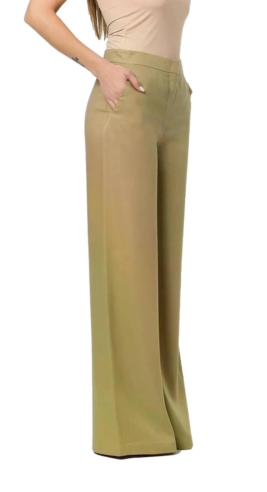 STUDIO Pantalone Studio donna 2616131122600 036 Tapioca in lino Beige Coloniale<BR/> 2616131122600 036