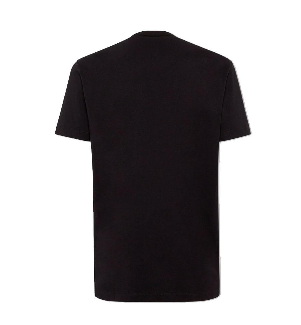 DSQUARED2 T-shirt Dsquared2 uomo S74GD0946D20020 nera logo stampa cotone<BR/> S74GD0946D20020 900