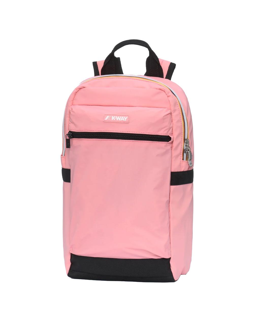 K-WAY Zaino K-WAY unisex K8148CW MID LAON Rosa idroreppellente spallacci tasca logo K8148CW Q28