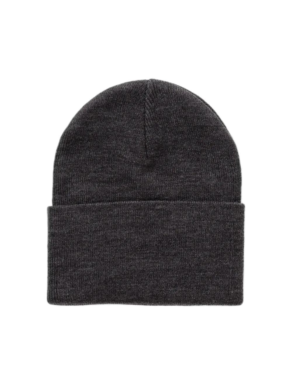 CARHARTT WIP Cappello CARHARTT WIP uomo I020175 Grigio caldo tessuto acrilico lavorazione a coste I020175 BT