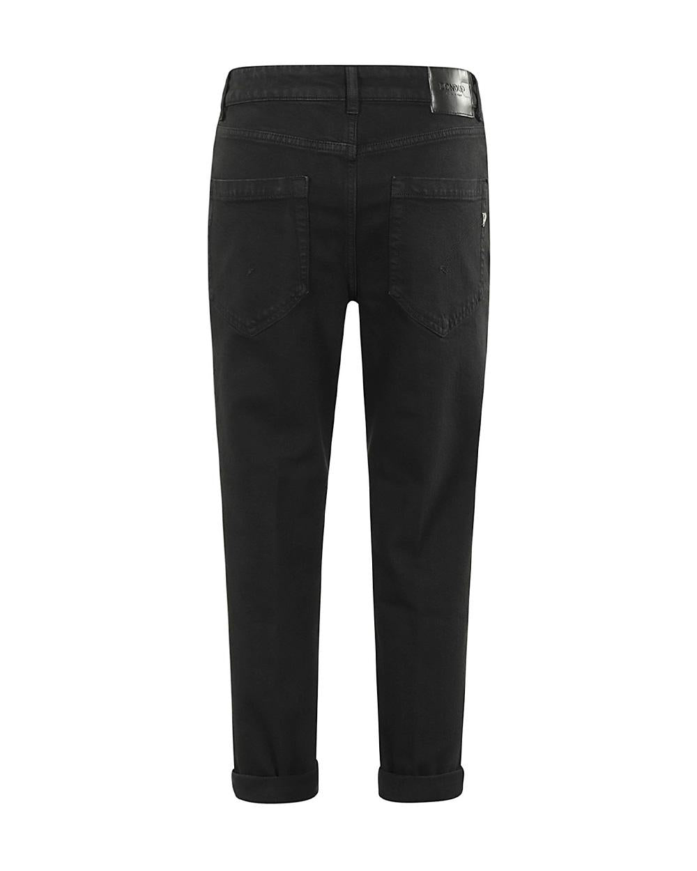 DONDUP Jeans DONDUP donna DP268BBS0033DR4 nero cotone denim bottoni gioiello cinque tasche DP268B BS0033 DR4 999