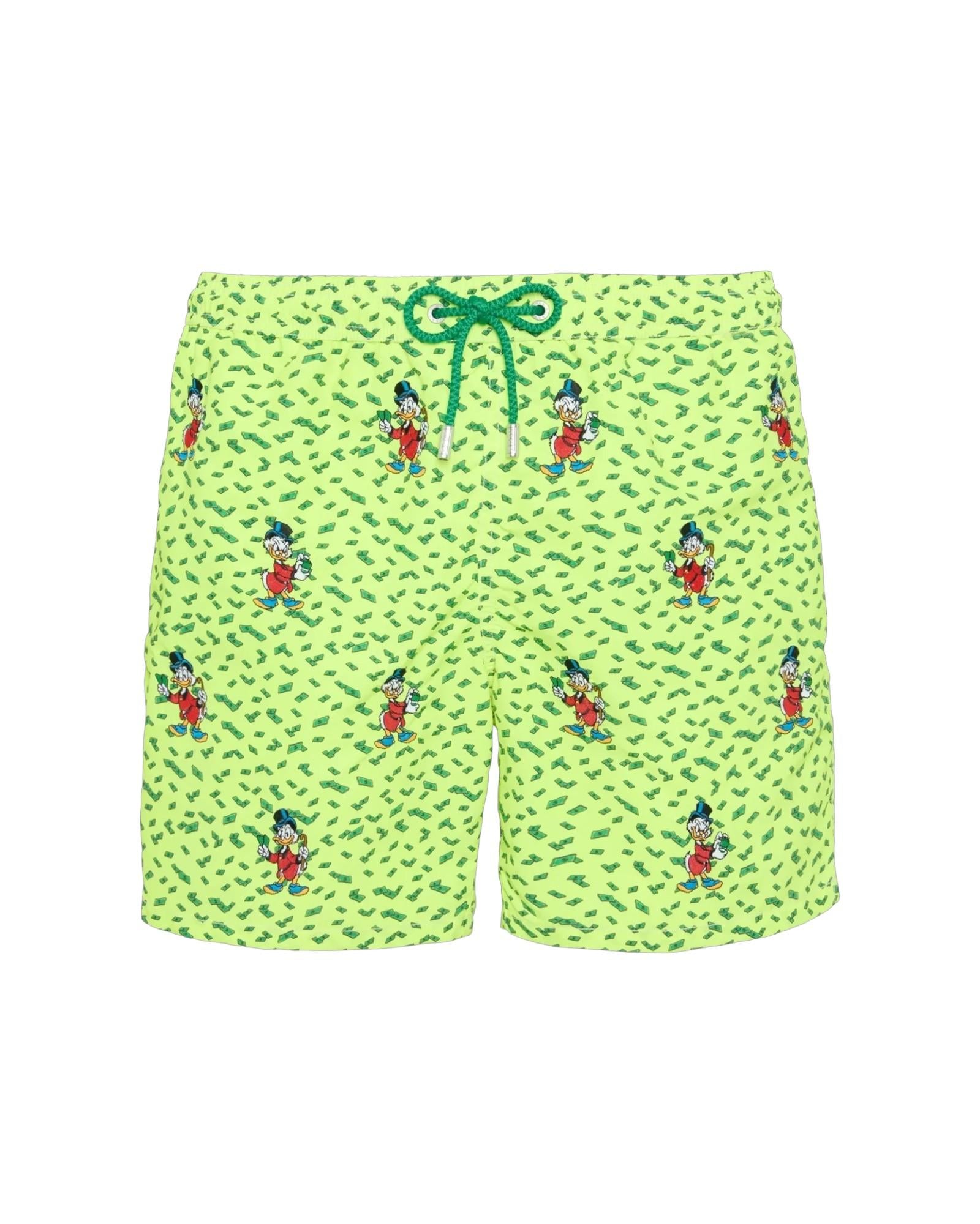 MC2 SAINT BARTH Costume MC2 SAINT BARTH uomo GUS00070 7556L 94 Gustavia Scrooge Embroidery Mil Zio Paperone Verde fluo<BR/> GUS000707556L 94