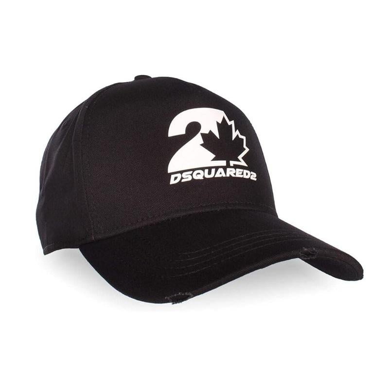 DSQUARED2 Cappello Dsquared2 uomo BCM070305C00001M063M063 nero stampa logo BCM070305C00001M063 M063