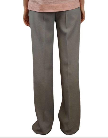 STUDIO Pantalone Studio Max Mara donna Quasar 2516131081600 Grigio lana linea dritta zip patta gancetto 2516131081600 042