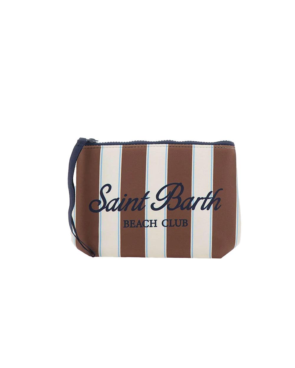 MC2 SAINT BARTH Pochette MC2 SAINT BARTH uomo ALINE STRIPES ALIN00107718L Marrone<BR/> ALIN00107718L 1931