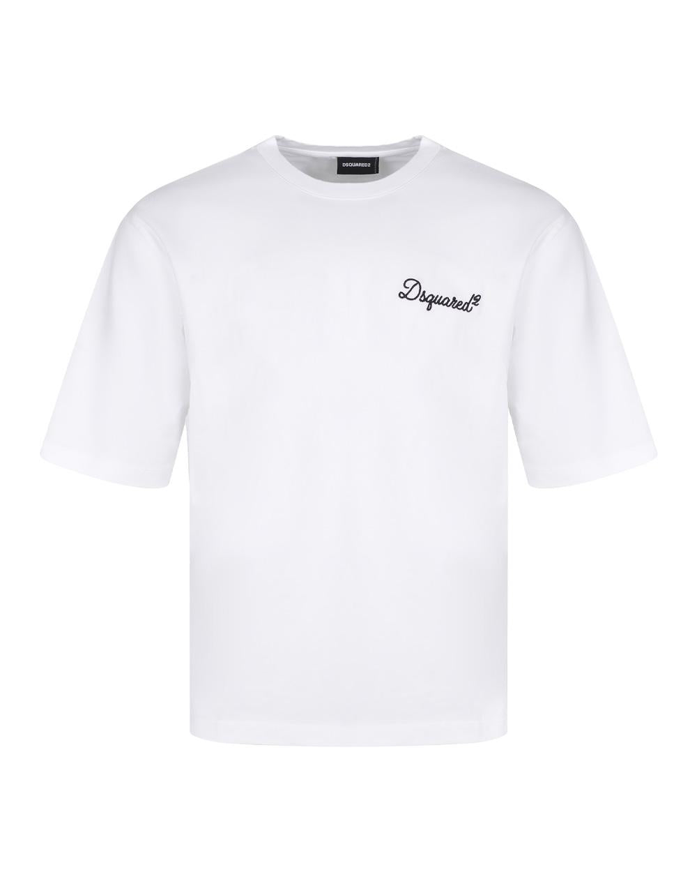 DSQUARED2 T-shirt DSQUARED2 uomo Loose Fit S74GD1525D20106 Bianca cotone loose fit girocollo logo S74GD1525D20106 100