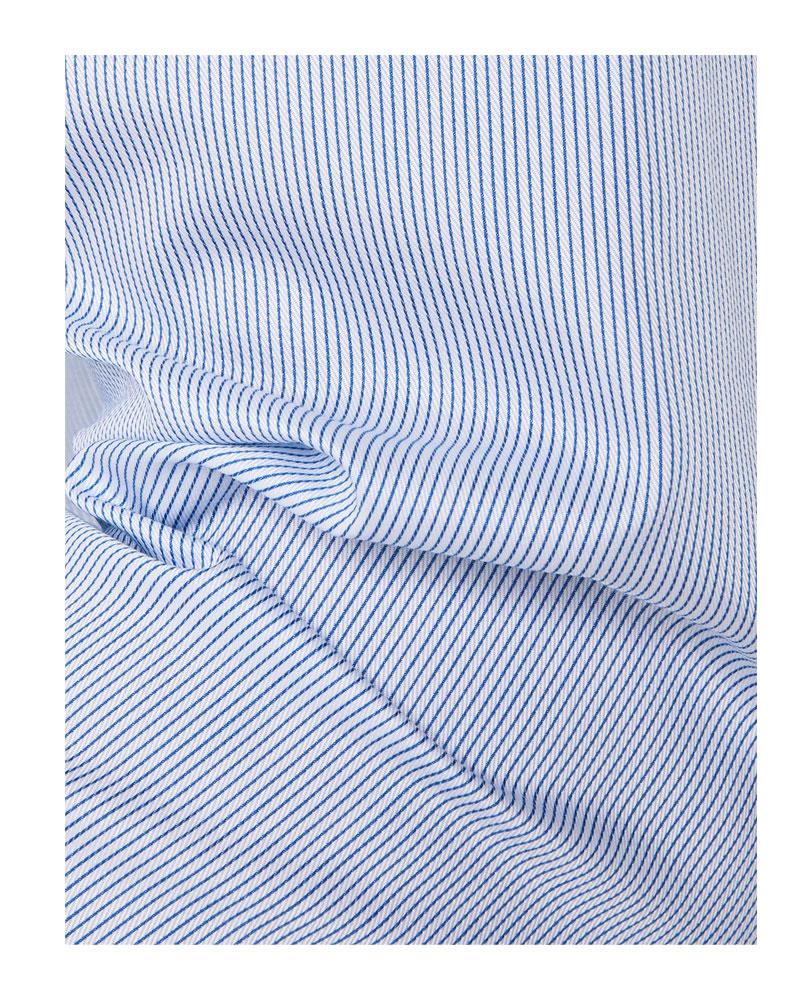 XACUS Camicia Xacus uomo WF53111807 azzurra bianca righe twill collo francese WF53111807 002