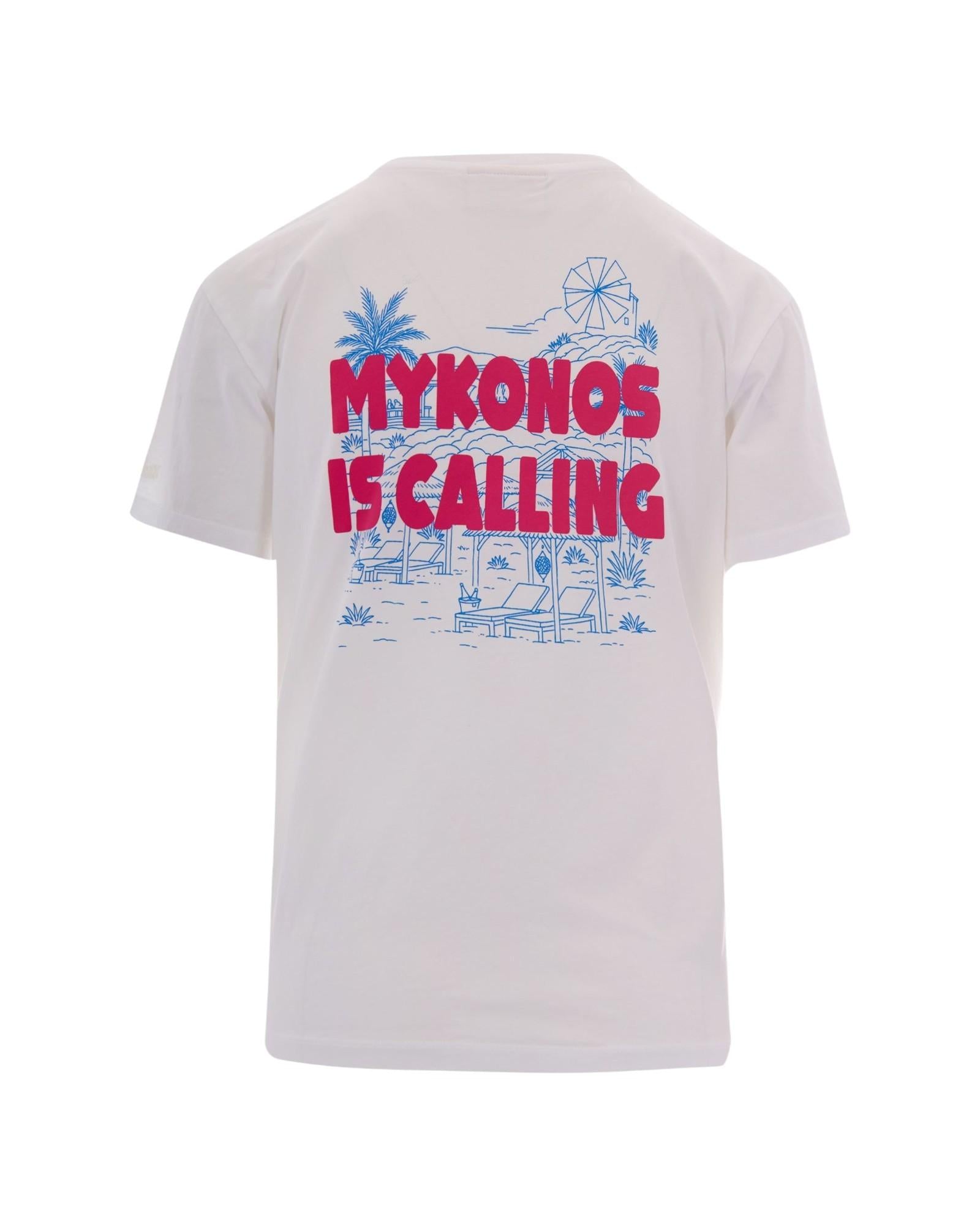 MC2 SAINT BARTH T-shirt MC2 SAINT BARTH donna EMI0001 02219L 01 Mykonos Is Calling Bianco<BR/> EMI000102219L 01