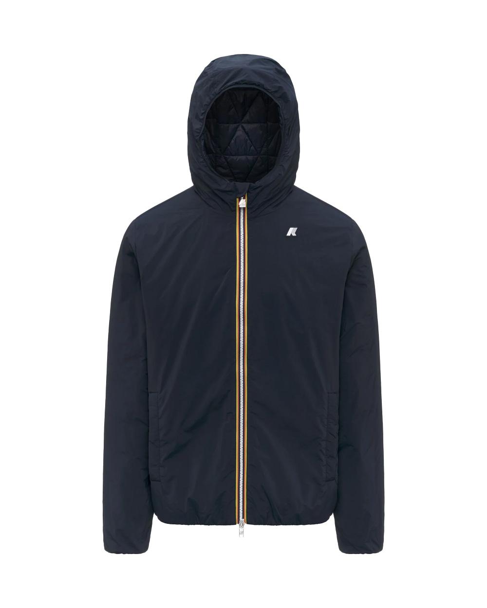 K-WAY Giubbino K-WAY uomo JACK PLAIN WARM K2136DW Blu giacca corta materiali tecnici idrorepellenti vestibilità slim K2136DW K89